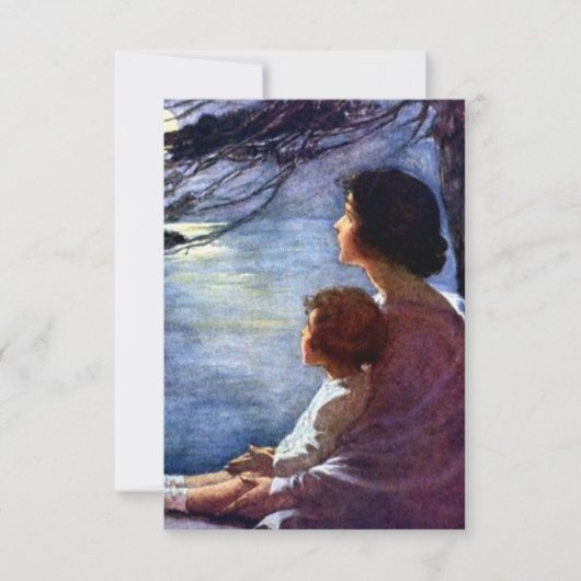 「ムーンビームズ」ジェシー・ウィルコックス・スミス サンキューカード (正面)