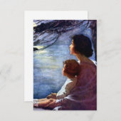 「ムーンビームズ」ジェシー・ウィルコックス・スミス サンキューカード (正面/裏面)