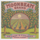 ムーンビームブランド | ヴィンテージシトラスラベル シール (正面)