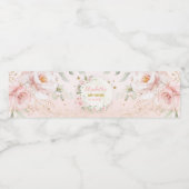 ムーンピかわいらしンク金ゴールドトゥインクルスターベビーガールの好意 ペットボトルラベル (シングルラベル)