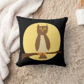 ムーンピローにフクロウ クッション (ブランケット)