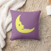 ムーンピローのパープル&イエローマン クッション (ブランケット)