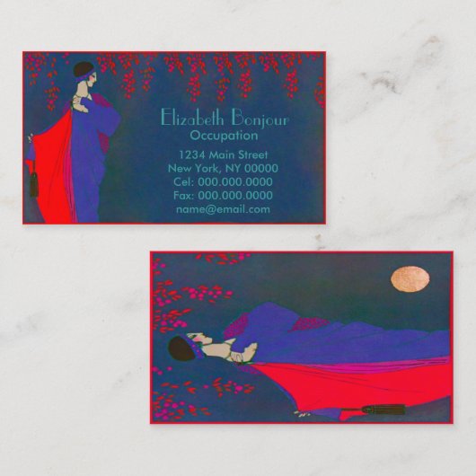 ムーンファッションプレート~名刺 名刺 (正面/裏面)