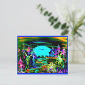 ムーンフェアの美術葉書 ポストカード (スタンド正面)