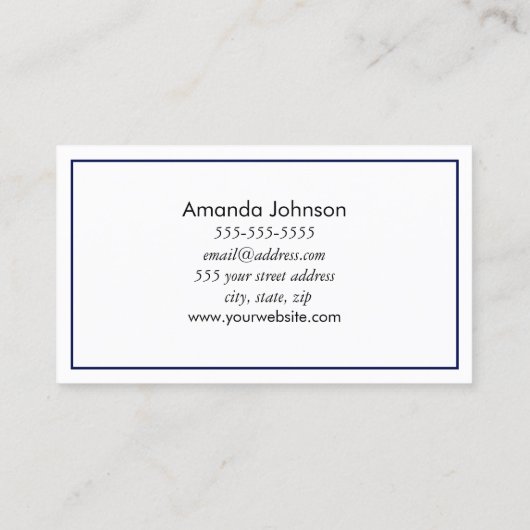 ムーンフェイズアストロロジーヨガホリスティックヒーラー 名刺 (裏面)