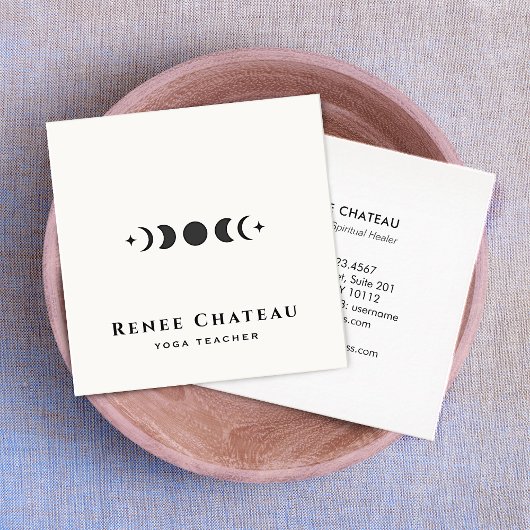 ムーンフェイズアストロロジーヨガ先生 スクエア名刺