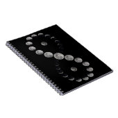 ムーンフェイズインフィニティブラックノートブック ノートブック (右側)