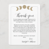 ムーンフェイズサンキュー披露宴カード エンクロージャーカード (正面)