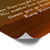 ムーンフェイズサンライズ感動的引用文ポスター ポスター (角)