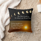 ムーンフェイズサンライズ感動的引用文 クッション (ブランケット)