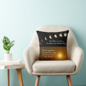 ムーンフェイズサンライズ感動的引用文 クッション (椅子)