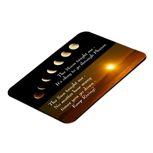 ムーンフェイズサンライズ感動的引用文 マグネット (左側)