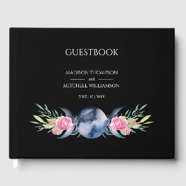 ムーンフェイズピンクローゼズフローラ形而上学的結婚な ゲストブック