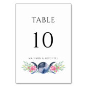 ムーンフェイズピンクローゼズフローラ形而上学的結婚な テーブルナンバー (裏面)