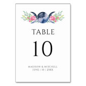 ムーンフェイズピンクローゼズフローラ形而上学的結婚な テーブルナンバー (裏面)