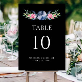 ムーンフェイズピンクローゼズフローラ形而上学的結婚な テーブルナンバー