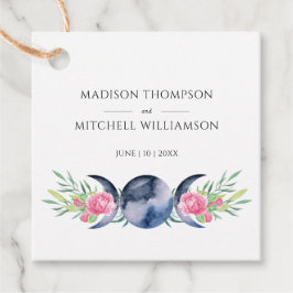 ムーンフェイズピンクローゼズフローラ形而上学的結婚な フェイバータグ