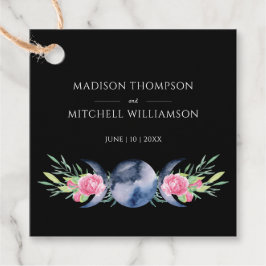 ムーンフェイズピンクローゼズフローラ形而上学的結婚な フェイバータグ