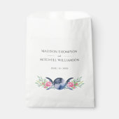 ムーンフェイズピンクローゼズフローラ形而上学的結婚な フェイバーバッグ (正面)