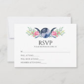 ムーンフェイズピンクローゼズフローラ形而上学的結婚な 出欠カード (正面)