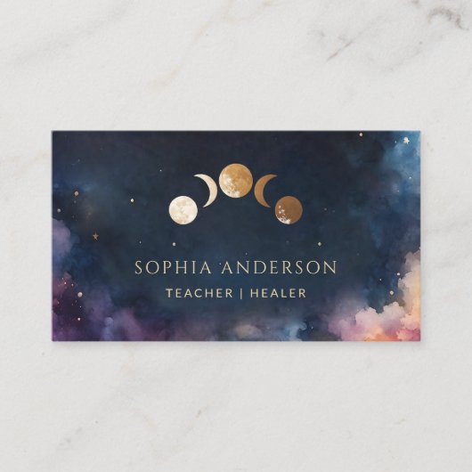 ムーンフェイズ天海軍ヒーリングアーツコーチシック 名刺 (正面)