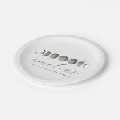 ムーンフェイズ金ゴールド星 ペーパープレート (アングル)