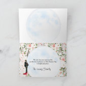 ムーンフェスティバル中国の秋フェスティバルグリーティング カード (内部)