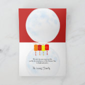 ムーンフェスティバル中国の秋フェスティバルグリーティング カード (内部)