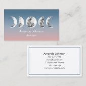 ムーンフェーズ星占いヨガホリスティックヒーラー 名刺 (正面/裏面)