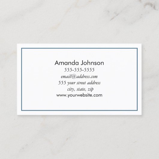 ムーンフェーズ星占いヨガホリスティックヒーラー 名刺 (裏面)