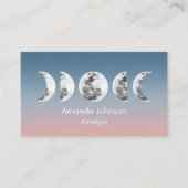 ムーンフェーズ星占いヨガホリスティックヒーラー 名刺 (正面)