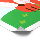 ムーンフォックス - 森の仲間 壁掛けアート ポスター (角)