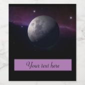 ムーンフォトワパーソナライズされたインラベル ワインラベル (シングルラベル)