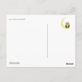 ムーンフクロウ真夜中のコーヒー ポストカード (裏面)