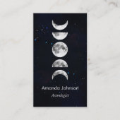 ムーンフミニマルェーズ星占いヨガホリスティック治療師 名刺 (正面)