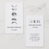 ムーンフミニマルェーズ星占いヨガホリスティック治療師 名刺 (正面/裏面)