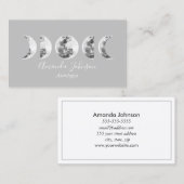 ムーンフモダンェーズ星占いヨガホリスティック治療師 名刺 (正面/裏面)