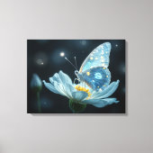ムーンフラワーの蝶 キャンバスプリント (正面)