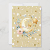 ムーンフラワースターズ赤ちゃんシャワー 招待状 (裏面)