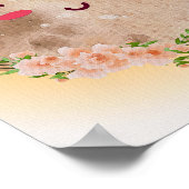 ムーンフラワー ボヘミア キッズルーム ポスター 寝室 プリント (角)