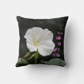 ムーンフラワー（紫色のヒヤシンス） クッション (裏面)