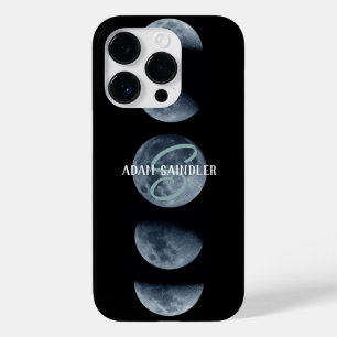 ムーンフレーズ名前をカスタムするブラック銀河系宇宙スター Case-Mate iPhone 14 PROケース