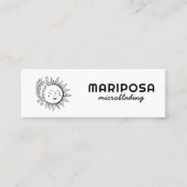 ムーンフローラエレガントエステティシャンサロンソーシャルアイコン スキニー名刺 (正面)