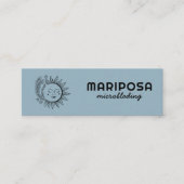 ムーンフローラエレガントエステティシャンサロンソーシャルアイコン スキニー名刺 (正面)