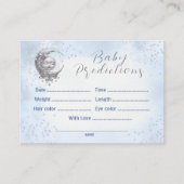 ムーンブルーの赤ちゃんシャワーのゲームに関する予測 エンクロージャーカード (正面)