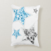 ムーンブルーエレファントガール名前をカスタムする枕 アクセントクッション (裏面(縦))