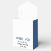 ムーンブルー男の子の赤ちゃんシャワーお願いボックス フェイバーボックス (オープン)