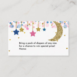 ムーンブルー ピンク おむつくじ エンクロージャーカード