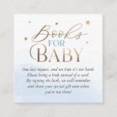 ムーンブルー 赤ちゃんのための絵本 挿入ページ スクエア名刺 (正面)