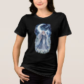 ムーンプリンセス 天空の幻想 水彩画 トライブレンドＴシャツ (正面)